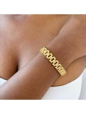 Link chain bracelet Q295